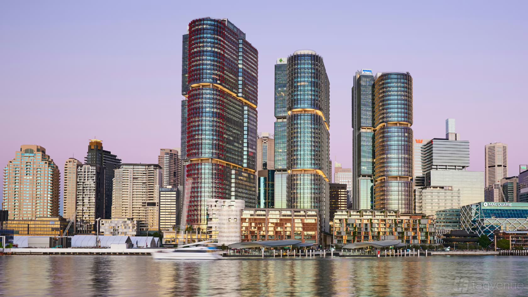 Barangaroo waterfront and International Towers Sydney