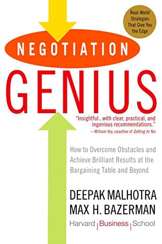 Cover of Negotiation Genius: How to Overcome Obstacles and Achieve Brilliant Results at the Bargaining Table and Beyond