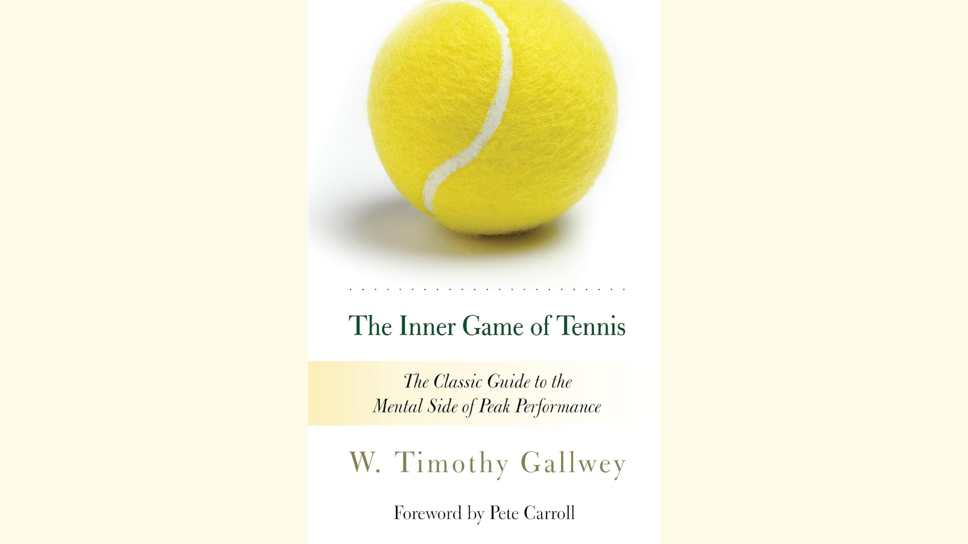 Summary: Inner Game of Tennis by Timothy Gallwey