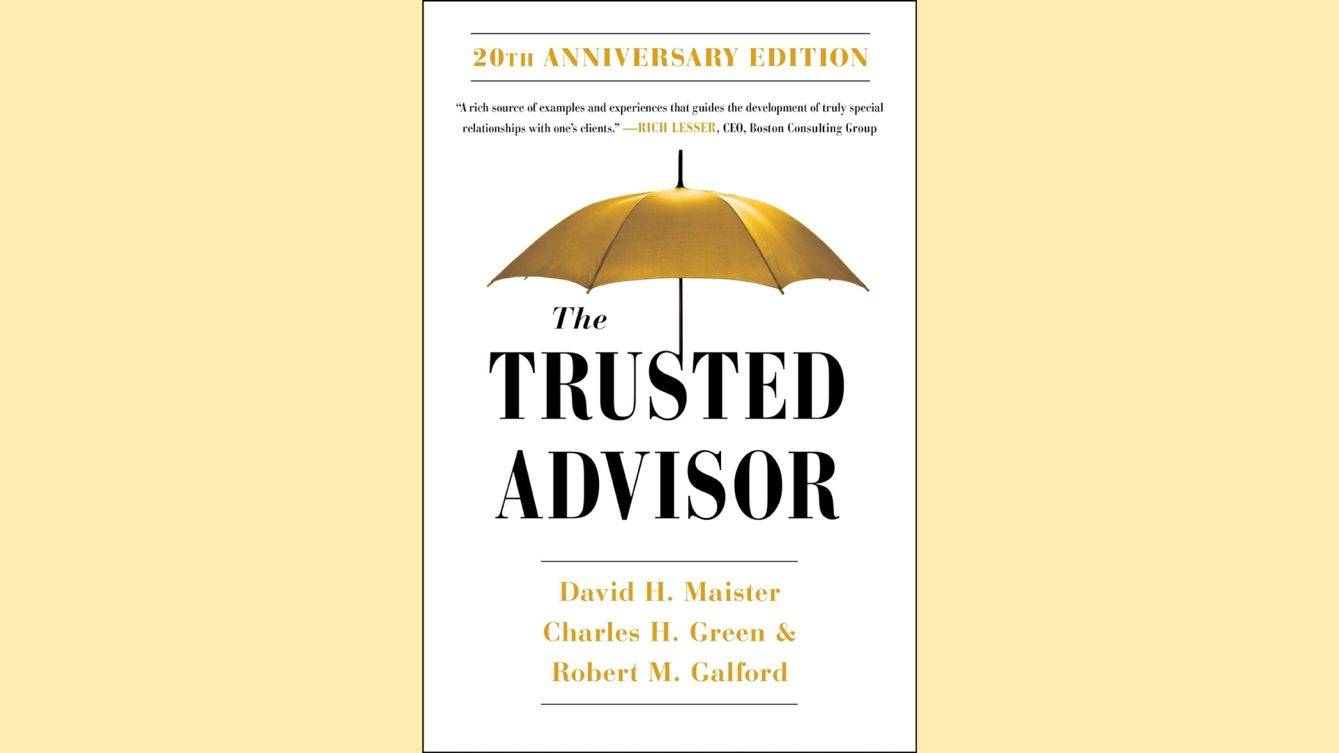 Summary: The Trusted Advisor by David Maister